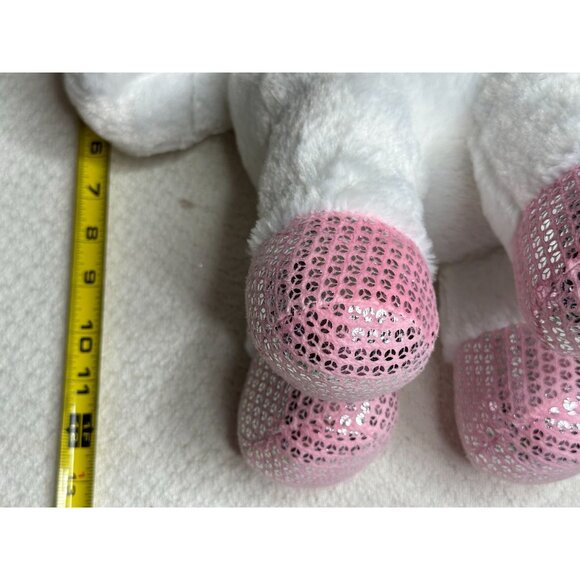Dan Dee Plush Unicorn Stuffed Animal Pink Sequin Stars Embroidered Eyes Toy Gift - Picture 7 of 9